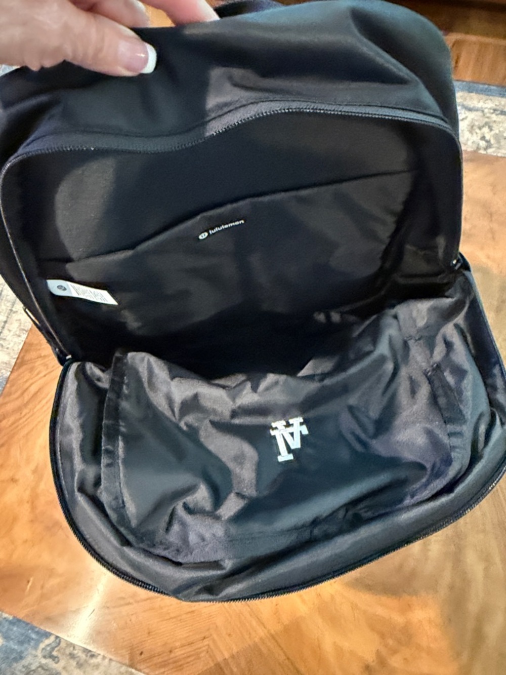 lululemon athletica Black Backpack with LA Logo - Picture 3 of 10